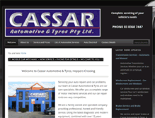 Tablet Screenshot of cassarautomotive.com.au